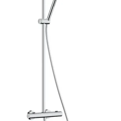 Hansgrohe Pulsify S Puro - dušas komplekts ar termostatu, diametrs 26 cm, 1 strūkla, hroms 24222000