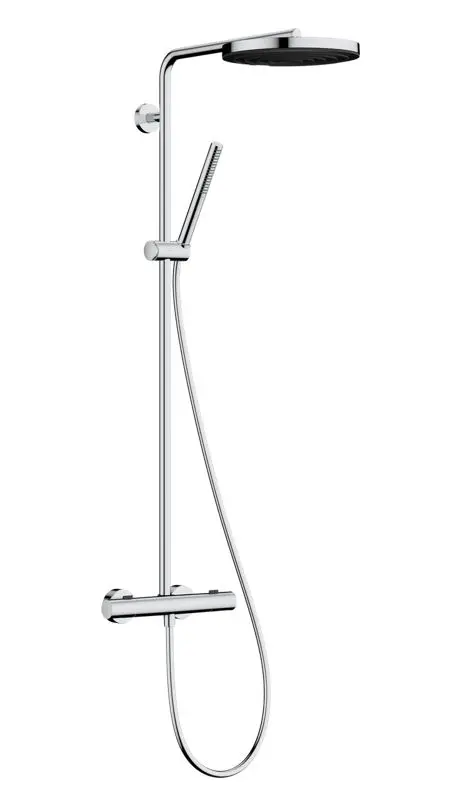 Hansgrohe Pulsify S Puro - dušas komplekts ar termostatu, diametrs 26 cm, 1 strūkla, hroms 24222000