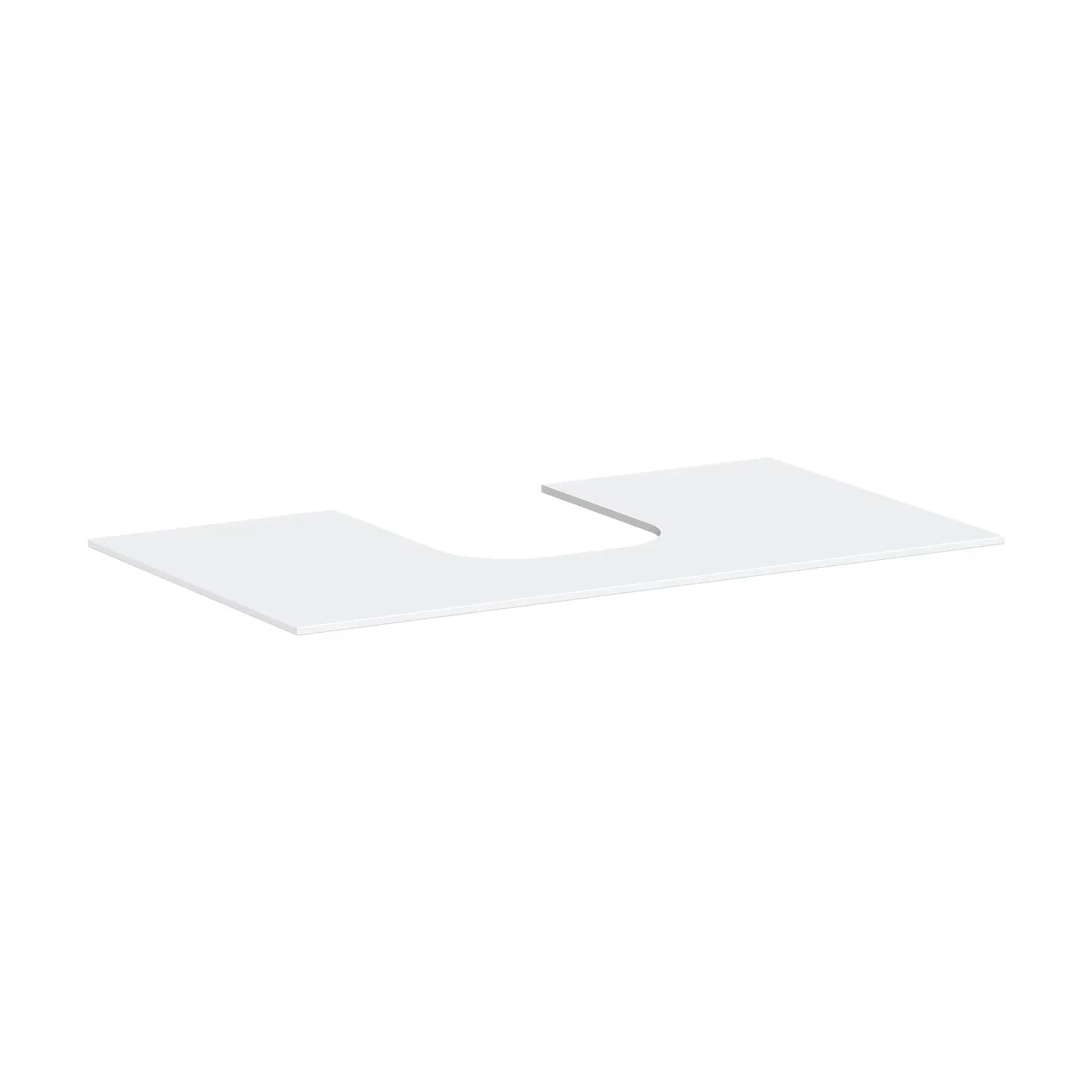 Hansgrohe Xevolos E - izlietnes plātne, 98x55 cm, izgriezums vidū, balta matēta 54209700