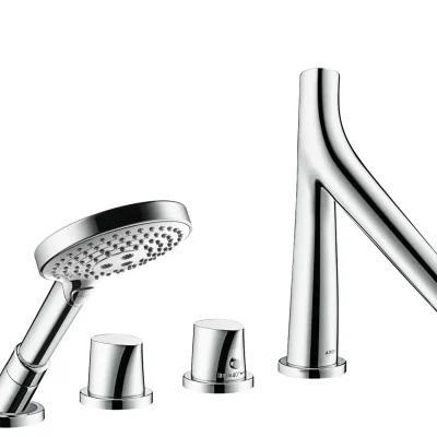Axor Starck Organic - termostata maisītājs, 4 caurumu vannas malas montāža, hroms 12426000