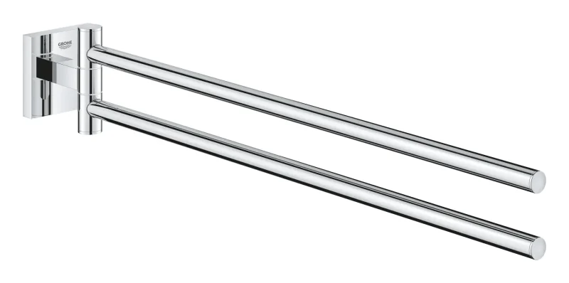 Grohe QuickFix Start Cube - dubultais dvieļu turētājs, garums 44 cm, hromēts 40976000