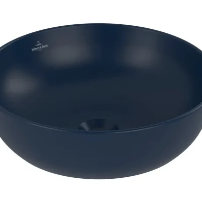 Villeroy & Boch Artis - izlietne uz virsmas montāžai, diametrs 43 cm, bez pārplūdes, bez jaucējkrāna cauruma, CeramicPlus, Nightfall 417943R6