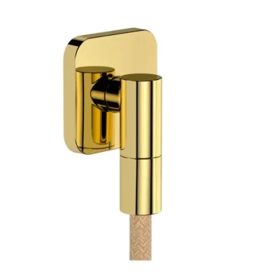 Hansgrohe FixFit Fine Q - sienas pieslēguma līkums, pulēta zelta apdare 28884990