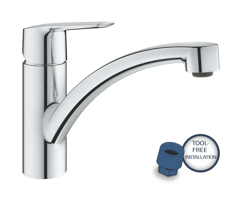 Grohe QuickFix Start - virtuves izlietnes vienas sviras maisītājs, hroms 30530002