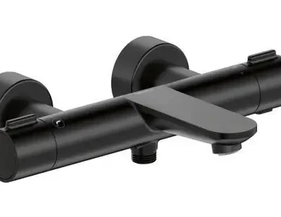 Duravit Wave - termostata vannas maisītājs, melns matēts WA5220000046