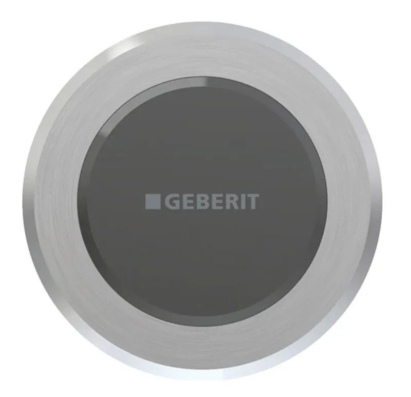 Geberit skalošanas sistēmas - elektroniska skalošanas tālvadība tips 10, darbība ar baterijām, birstēts nerūsējošais tērauds 115.937.SN.6