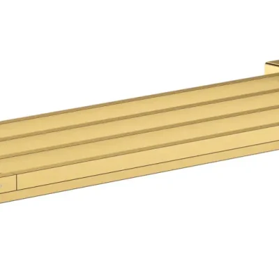 Hansgrohe AddStoris - plaukts ar dvieļu turētāju, garums 65 cm, pulēta zelta apdare 41751990