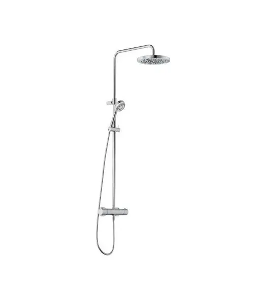 Kludi Logo - dušas komplekts ar termostatu, diametrs 25 cm, 3 strūklas veidi, hroms 6808205-00