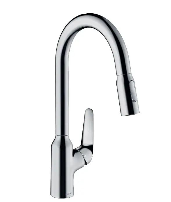 Hansgrohe Focus M42 - virtuves izlietnes maisītājs M429-H220 ar izvelkamu dušu, hroms 71800000