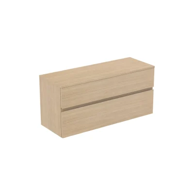 Ideal Standard Finesse - izlietnes skapītis, 120x44x56 cm, 2 atvilktnes, balināts ozols E3421US