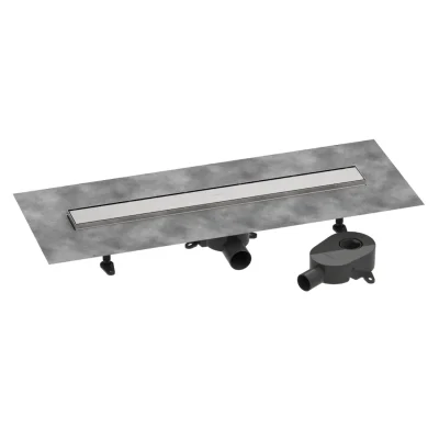 Hansgrohe RainDrain Go - dušas noteka 70 cm ar abpusēju resti, flīžu ielikšanai, matēts nerūsējošais tērauds 56272800