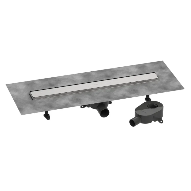 Hansgrohe RainDrain Go - dušas noteka 70 cm ar abpusēju resti, flīžu ielikšanai, matēts nerūsējošais tērauds 56272800