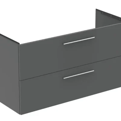 Ideal Standard i.Life B - izlietnes skapītis, 63x120x51 cm, 2 atvilktnes, pa kreisi, kvarca pelēks matēts T5586NG