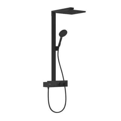 Hansgrohe Raindance E - dušas komplekts ar termostatu, 30x30 cm, matēti melns 27361670
