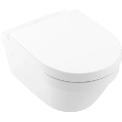 Villeroy & Boch Architectura - pie sienas stiprināms WC, ar SoftClosing sēdekli, DirectFlush, Alpu balts 4694HR01