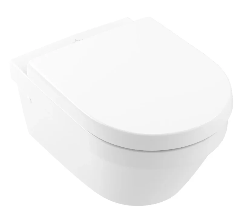 Villeroy & Boch Architectura - pie sienas stiprināms WC, ar SoftClosing sēdekli, DirectFlush, Alpu balts 4694HR01