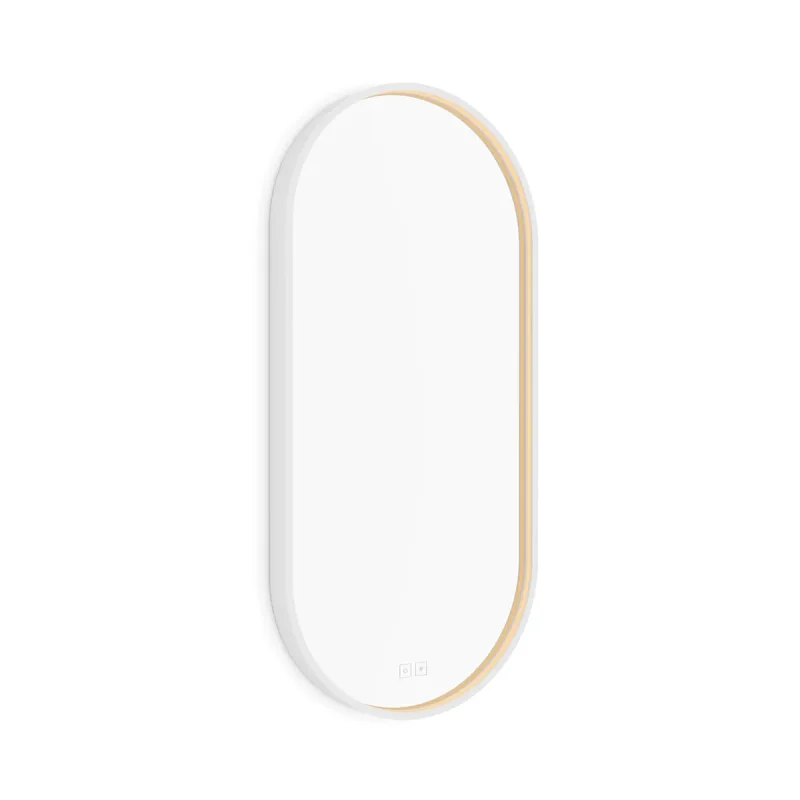 Nimco - spogulis ar LED apgaismojumu, 45x90 cm, divi skārienjutīgi sensori, matēti balts ZPB 32003LVX-05
