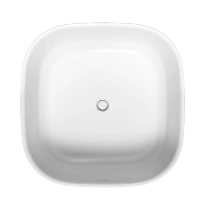 Duravit Zencha - brīvi stāvoša vanna 125x125 cm, DuraSolid, ClickClack, balta 700464000000000