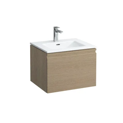 Laufen Pro S - izlietne ar zemizlietnes skapi, 60x50 cm, gaišs ozols H8609624791041