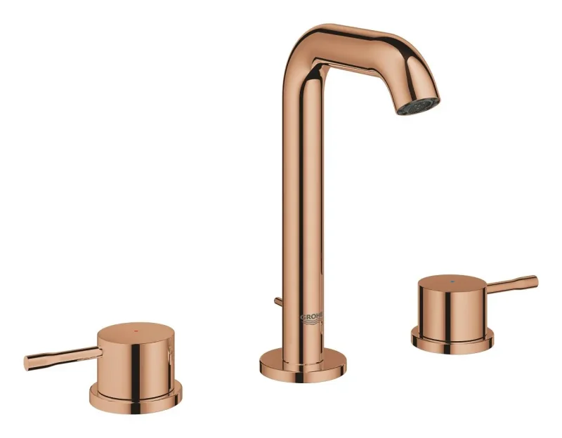 Grohe Essence - izlietnes maisītājs ar noteces komplektu, 3 caurumu montāža, Warm Sunset 20296DA1
