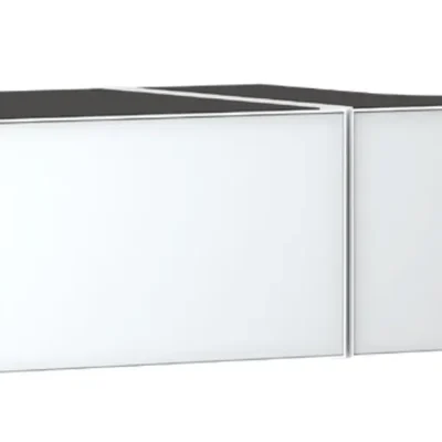 Hansgrohe Xevolos E - izlietnes skapītis, 28x137x55 cm, 2 atvilktnes, matēti balts/metāliskais balts 54322320
