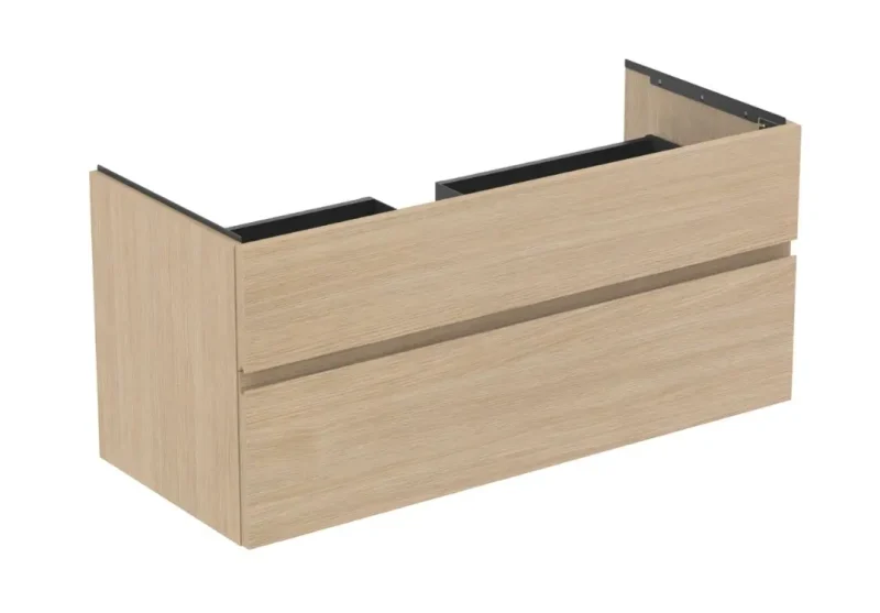 Ideal Standard Finesse - izlietnes skapītis, 120x51x55 cm, 2 atvilktnes, balts-ozols E3394US