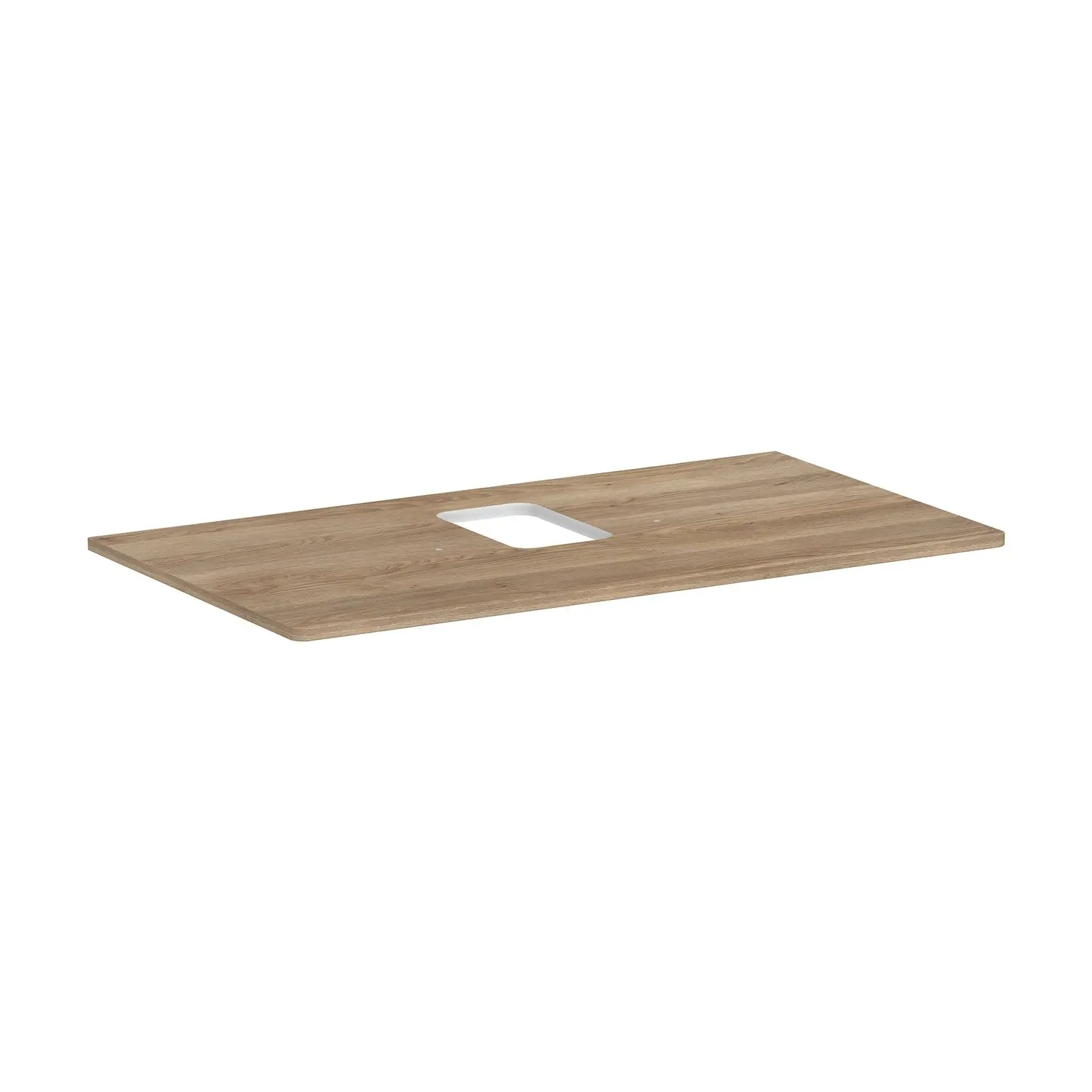 Hansgrohe Xelu Q - izlietnes plātne 98x55 cm, izgriezums vidū, dabīgs ozols 54121230