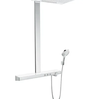 Hansgrohe Rainmaker Select - dušas kolonna Showerpipe 460 2jet, balta / hromēta 27028400