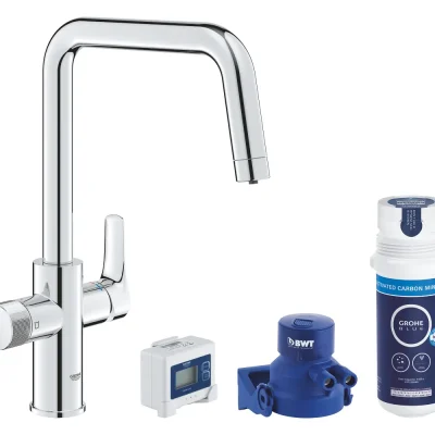 Grohe Blue Pure - komplekts virtuves izlietnes maisītājs Start ar filtra funkciju, hroms 30596000