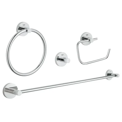 Grohe Essentials - vannas istabas piederumu komplekts, hromēts 40823001