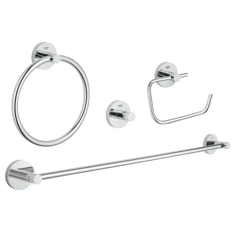 Grohe Essentials - vannas istabas piederumu komplekts, hromēts 40823001