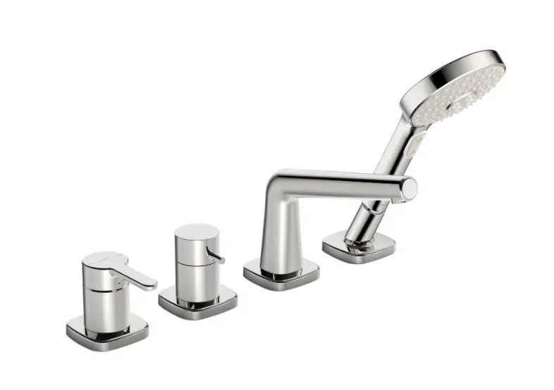 Hansa Designo - vannas maisītājs, 4 caurumu montāža, hroms 53122083