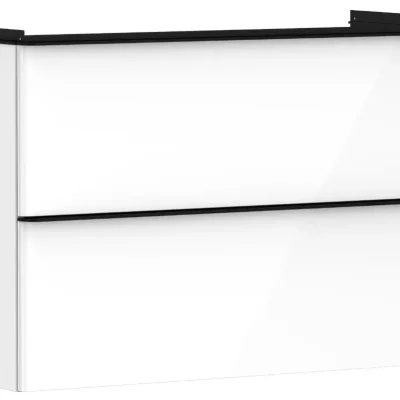 Hansgrohe Xelu Q - izlietnes skapītis, 63x98x50 cm, 2 atvilktnes, balts spīdīgs/matēti melns 54031670
