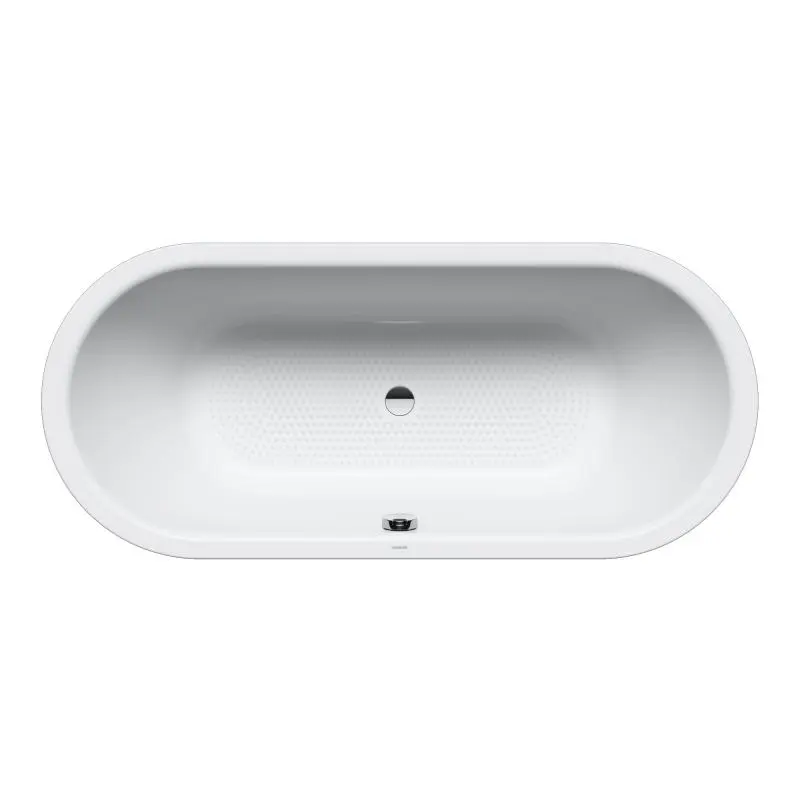Kaldewei Ambiente - Ovāla vanna Classic Duo Oval 111, 180x80 cm, pilnībā pārklāta ar pretslīdes pārklājumu, balta 291234010001
