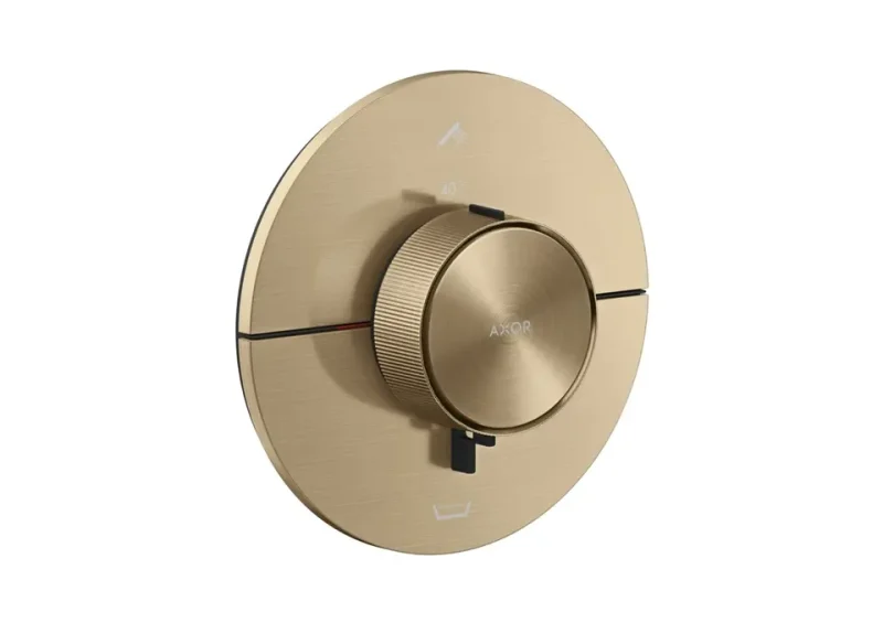 Axor ShowerSelect ID - zemapmetuma termostata maisītājs, 2 patērētājiem, birstēta bronza 36751140