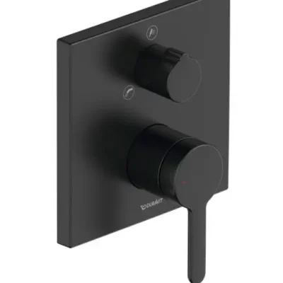 Duravit C.1 - zemapmetuma vannas maisītājs, 2 patērētājiem, melns matēts C15210011046