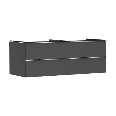 Hansgrohe Xelu Q - izlietnes skapītis, 50x136x55 cm, 4 atvilktnes, matēti pelēks/hroms 54087000