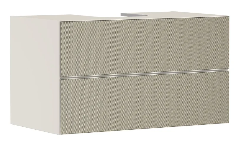 Hansgrohe Xevolos E - izlietnes apakšskapītis 98x56x55 cm, 2 atvilktnes, matēti bēšs/bronza 54191390