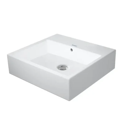 Duravit Vero Air - roku mazgājamā izlietne 45x35 cm, ar pārplūdi, bez jaucējkrāna cauruma, WonderGliss, balta 07244500601