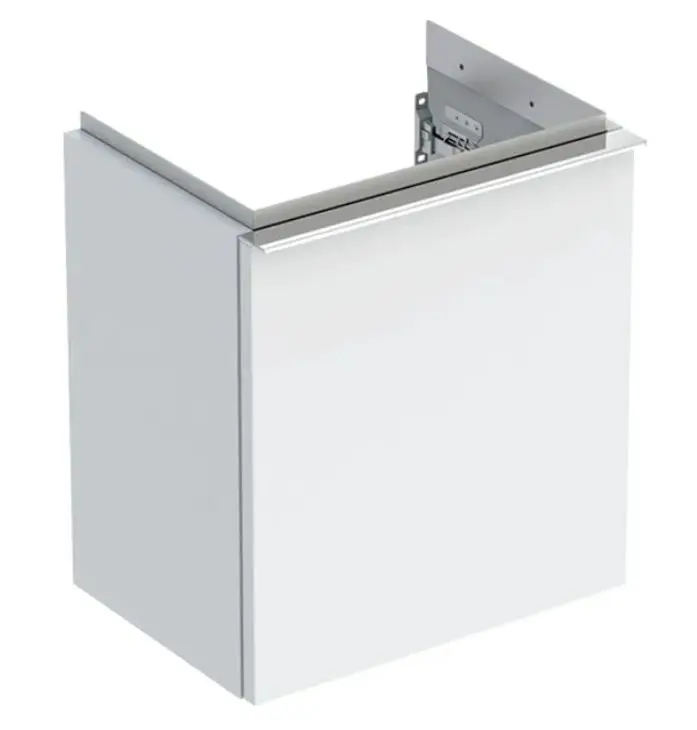 Geberit iCon - izlietnes skapītis 37x42x28 cm, ar 1 durvīm, eņģes labajā pusē, balts spīdīgs 502.300.01.2