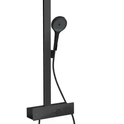 Hansgrohe Rainfinity - dušas komplekts ar termostatu, diametrs 36 cm, 3 strūklas veidi, matēti melns 26853670