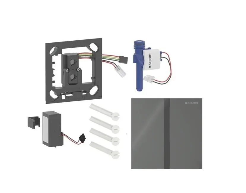 Geberit - Elektroniska pisuāra skalošanas vadība tips 40, darbība ar baterijām, Bluetooth, stikls/Lava 116.237.JK.1