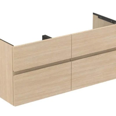 Ideal Standard Finesse - izlietnes skapītis, 120x44x55 cm, 4 atvilktnes, balta ozola E3390US