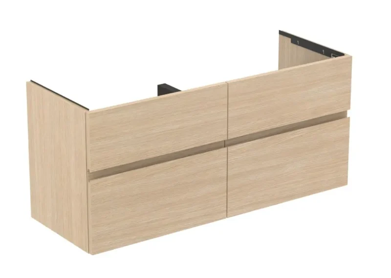 Ideal Standard Finesse - izlietnes skapītis, 120x44x55 cm, 4 atvilktnes, balta ozola E3390US