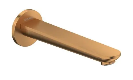 Duravit Wave - vannas izteka, birstēta bronza WA5240010004