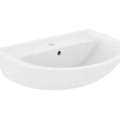 Ideal Standard Eurovit - izlietne 60x47 cm, ar pārplūdi, jaucējkrāna caurumu, balta W332301