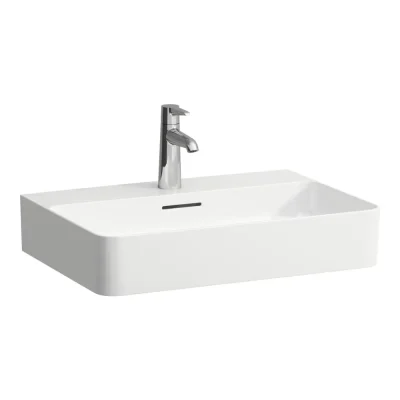 Laufen VAL - izlietne 60x42 cm, ar pārplūdi, jaucējkrāna caurumu, balta H8102830001041