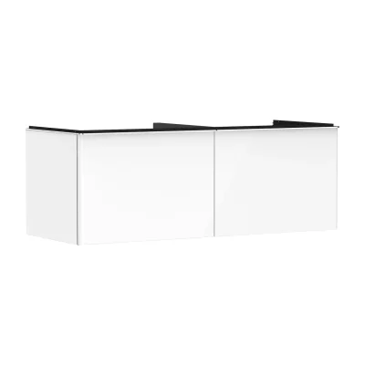 Hansgrohe Xelu Q - izlietnes apakšskapis, 50x136x55 cm, 2 atvilktnes, balts spīdīgs/hroms 54066000