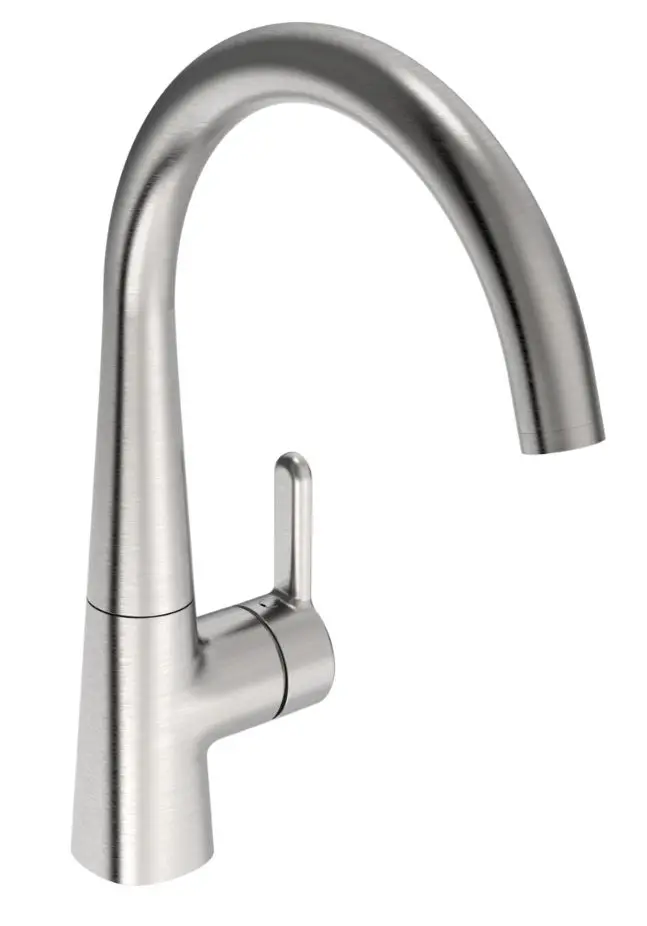 Hansa Designo - virtuves izlietnes maisītājs, matēts tērauds 5101228380