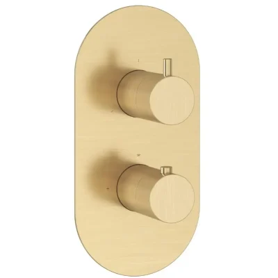 Ravak Espirit - termostata maisītājs, zemapmetuma, 3 patērētājiem, matēts zelts X070613